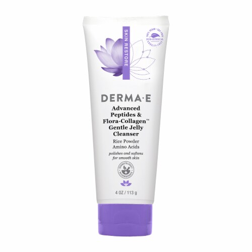 Derma-E Advanced Peptides and Flora-Collagen™ Gentle Jelly Cleanser Perspective: front