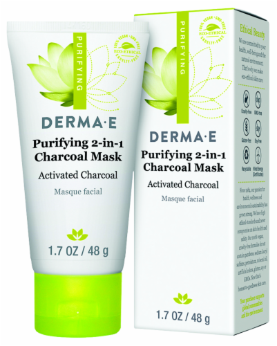 Derma-E Purifying 2-in-1 Charcoal Mask Perspective: front