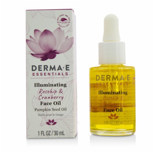 Derma-E Essentials Illuminating Rosehip & Cranberry Face Oil Perspective: front