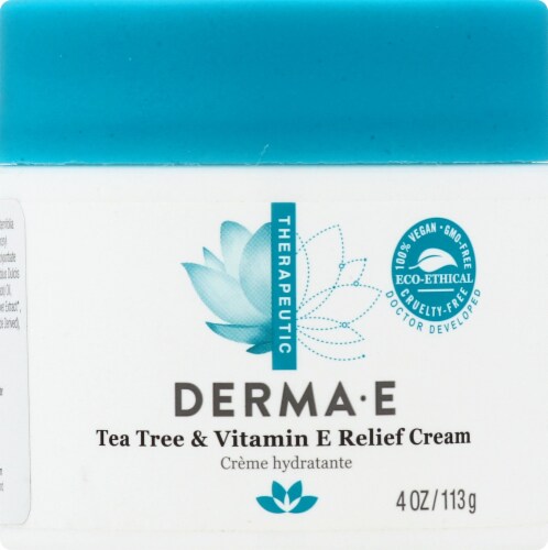 Derma-E Tea Tree & E Antiseptic Creme Perspective: front