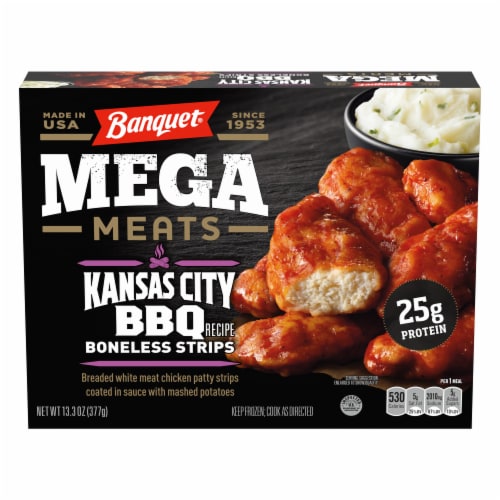 Banquet® Mega Meats Kansas City Barbeque Boneless Wings Frozen Meal Perspective: front