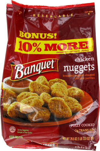 Banquet Chicken Nuggets Perspective: front