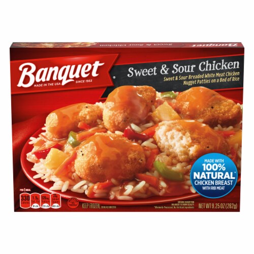 Banquet Sweet And Sour Chicken Frozen Meal Perspective: front