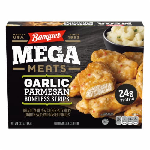 Banquet® Mega Meats Garlic Parmesan Boneless Chicken Strips Frozen Meal ...