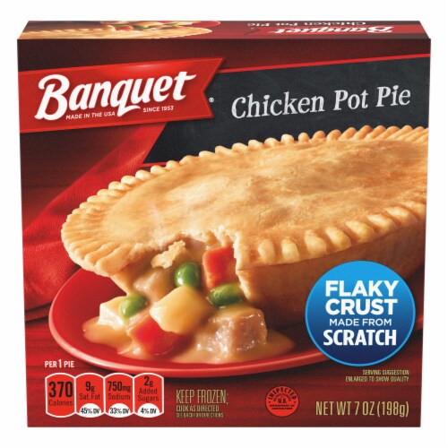 Banquet Chicken Pot Pie Frozen Pot Pie Dinner, 7 OZ