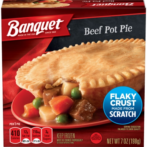 Banquet Salisbury Steak Deep Dish Frozen Pot Pie Meal, 7 oz - Kroger