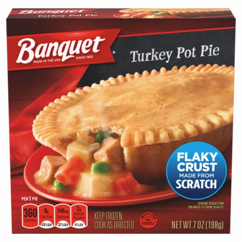 Banquet Turkey Deep Dish Pot Pie Frozen Meal