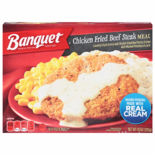 Banquet® Chicken Fried Beef Steak Frozen Meal Perspective: front