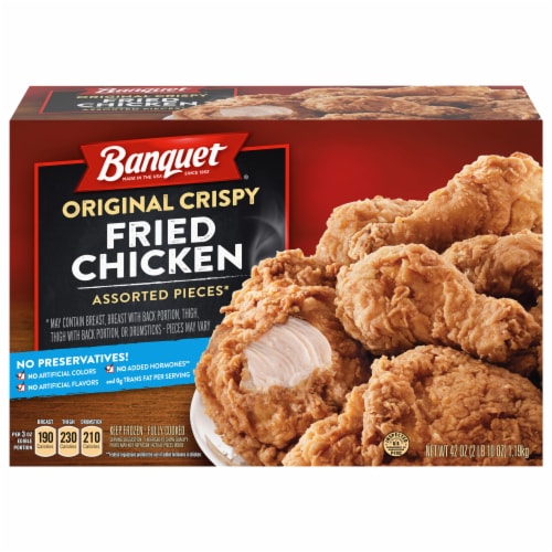 Banquet Original Crispy Fried Chicken Assorted Pieces, 42 oz - Dillons ...