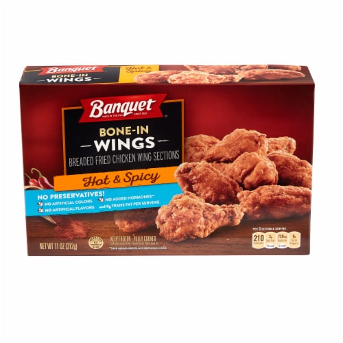 Banquet Hot & Spicy Bone-In Chicken Wings Perspective: front