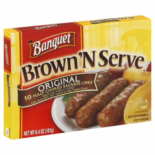 Banquet Brown 'n Serve Sausage Links 10 Count Perspective: front