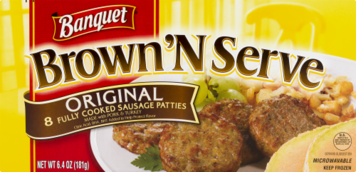 Banquet® Original Brown 'n Serve Sausage Patties Perspective: front