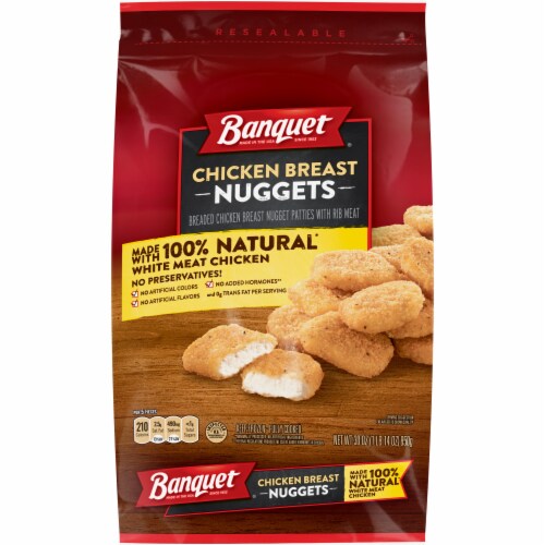 Banquet Chicken Breast Nuggets Frozen Meal Perspective: front