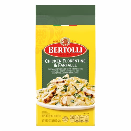 Bertolli Chicken Florentine And Farfalle Frozen Meal Perspective: front