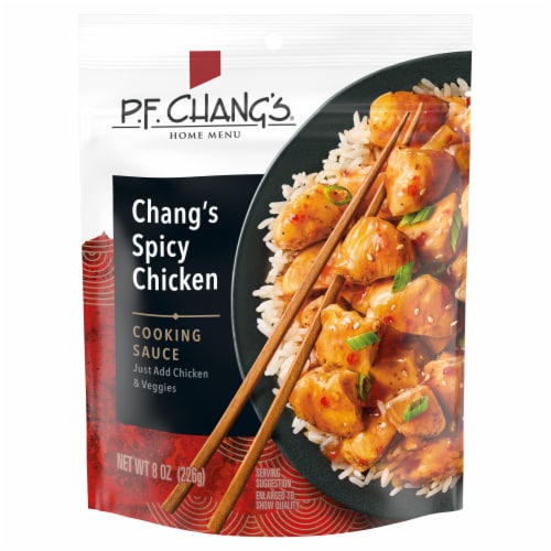 P.F. Chang's Home Menu Spicy Chicken Cooking Sauce And Marinade Perspective: front
