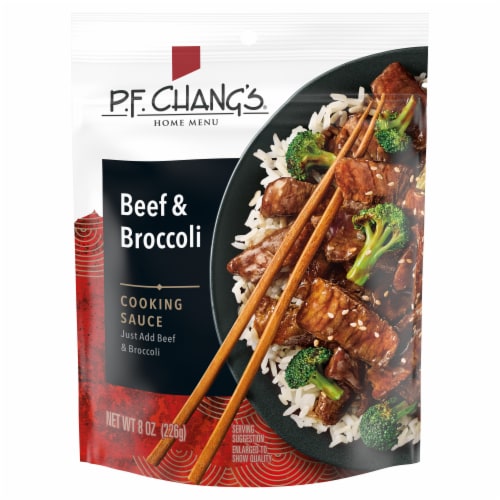 P.F. Chang's Home Menu Beef And Broccoli Cooking Sauce And Marinade Perspective: front