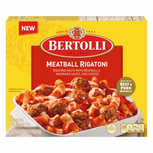 Bertolli® Meatball Rigatoni Frozen Meal Perspective: front