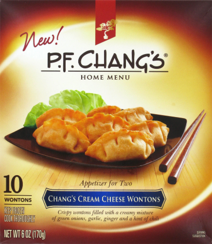 PF Chang's Cream Cheese Wonton Appetizer Perspective: front