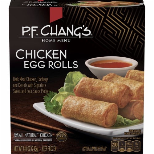 P.F. Chang's® Home Menu Chicken Mini Egg Rolls Frozen Meal Perspective: front