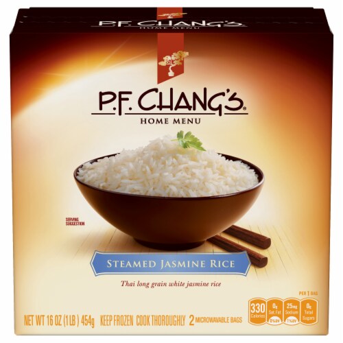 P.F Chang's Home Menu Steamed Jasmine Rice Meal Perspective: front
