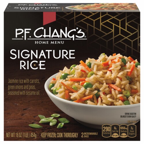 P.F Chang's Home Menu Chang's Signature Rice Frozen Meal Perspective: front