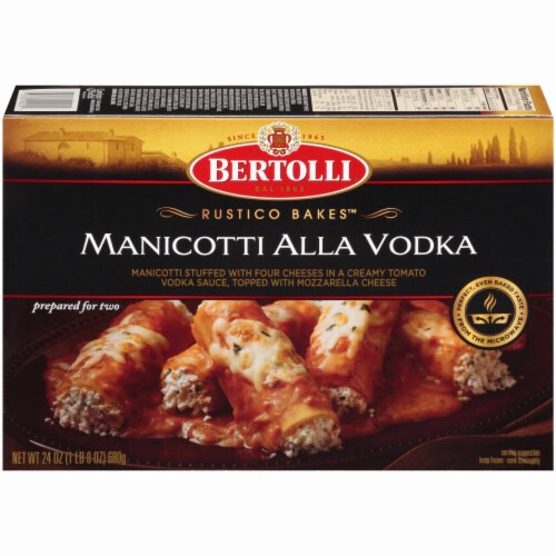 Bertolli Rustico Bakes Manicotti Alla Vodka Perspective: front