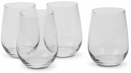 Libbey Vina Stemless White (set of 4) Perspective: front