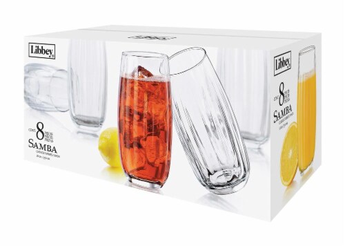 Libbey Samba Glassware Set - 8 pc - Clear, 18 oz - Pay Less Super Markets