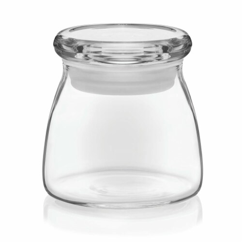 Libbey Vibe Mini Glass Jars with Lids Set Perspective: front