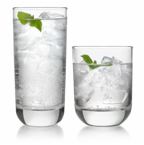 Libbey Polaris Tumbler and Rocks Glass Set - Clear Perspective: front