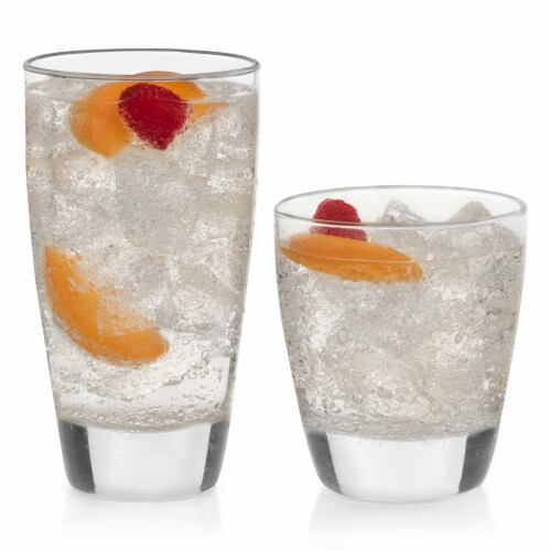 Libbey Impressions 16-Piece Tumbler and Rocks Glass Set