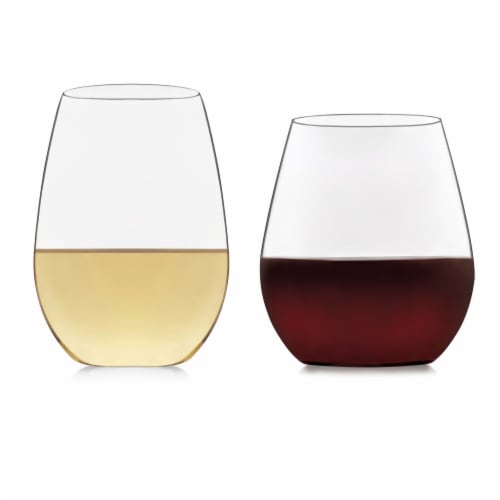 Libbey Signature Kentfield Stemless Wine Glass Party Set Perspective: front
