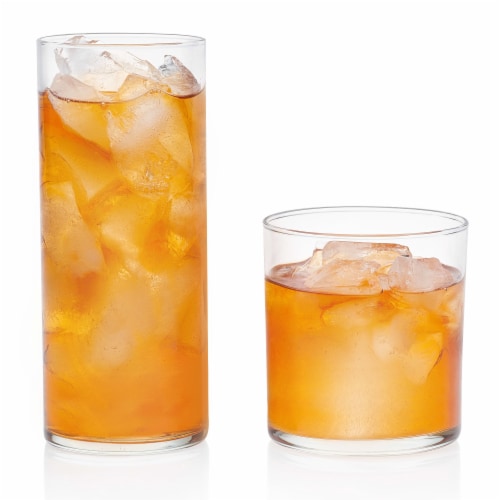 Libbey Miles 16-Piece Tumbler and Rocks Glass Set Perspective: front
