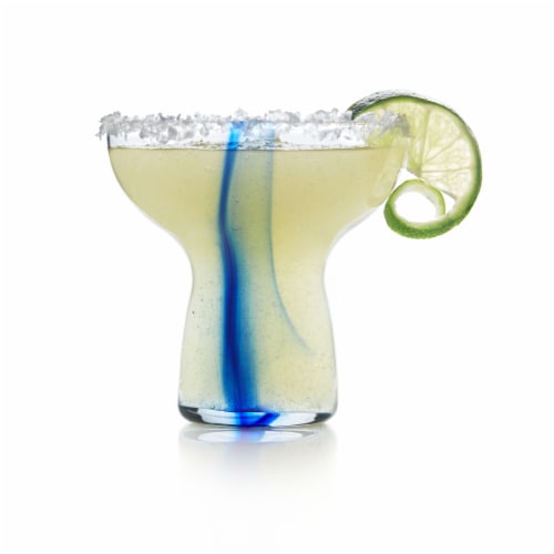 Libbey Blue Ribbon Stemless Margarita Glasses Set Perspective: front