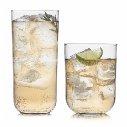 Libbey Impressions 16-Piece Tumbler and Rocks Glass Set