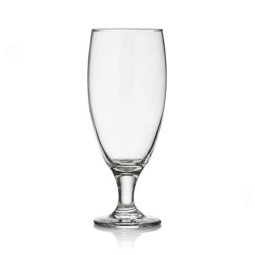 Libbey Craft Brews Nucleated Pilsner Beer Glasses Set Perspective: front