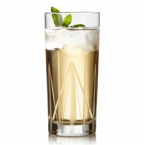 Libbey Cut Cocktails Structure Tumbler Glasses, Set of 4