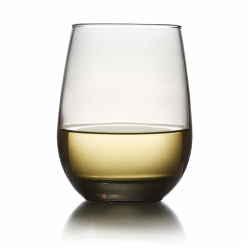 Libbey Classic Smoke All-Purpose Stemless Wine Glasses Set, 6 pk