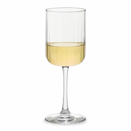 Libbey Paneled Wine Glasses, Set of 4 Perspective: front