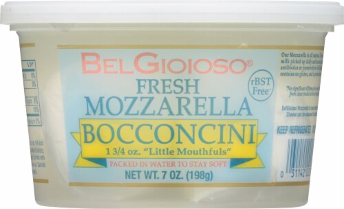Bel Gioioso® Fresh Bocconcini Mozzarella Cheese Perspective: front