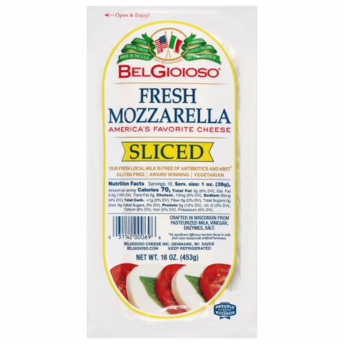 BelGioioso® Sliced Fresh Mozzarella Cheese