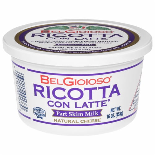 BelGioioso® Auricchio Ricotta Con Latte Cheese Perspective: front