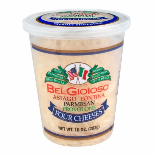 BelGioioso Four Cheeses Freshly Shredded Cheese Blend Perspective: front