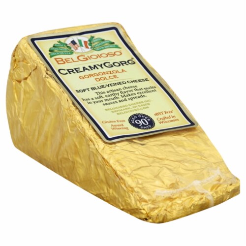 Belgioioso® CreamGorg® Gorgonzola Cheese Wedge Perspective: front