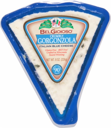 BelGioioso® Crumbly Gorgonzola Cheese Perspective: front
