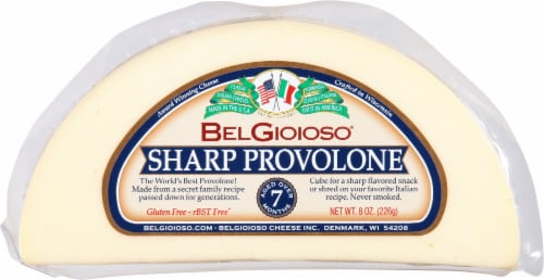 BelGioioso® Sharp Provolone Cheese Wedge Perspective: front