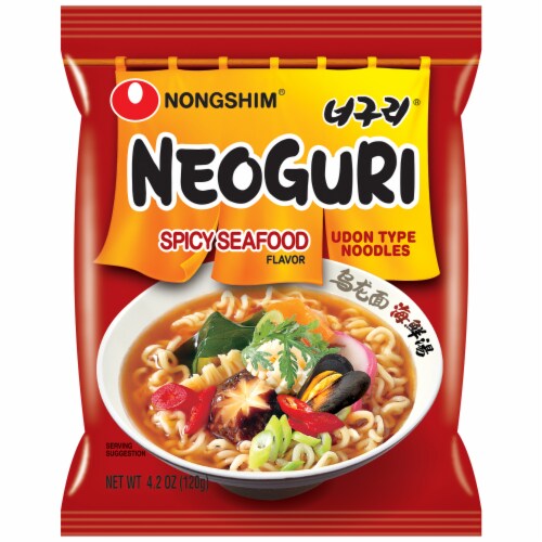 Nongshim® Neoguri Spicy Seafood Instant Noodle Soup Perspective: front