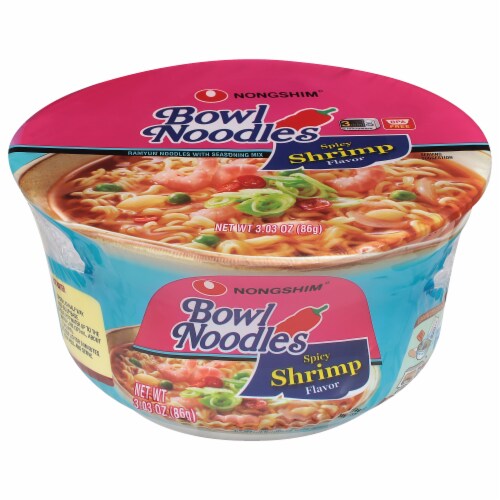 Nongshim® Spicy Shrimp Noodle Bowl Perspective: front