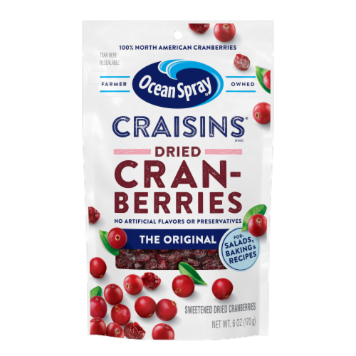 Ocean Spray® Craisins® Original Dried Cranberries Perspective: front