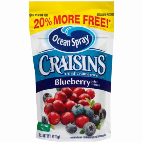Ocean Spray Blueberry Craisins Perspective: front